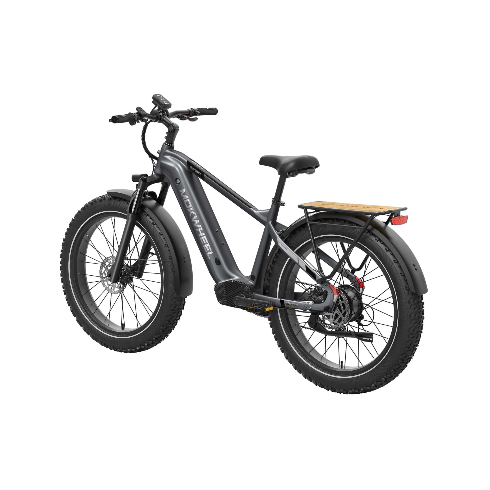 MOKWHEEL - Basalt 2.0, Fat Tire Solar Powered E-bike 750W 19.6AH 28MPH