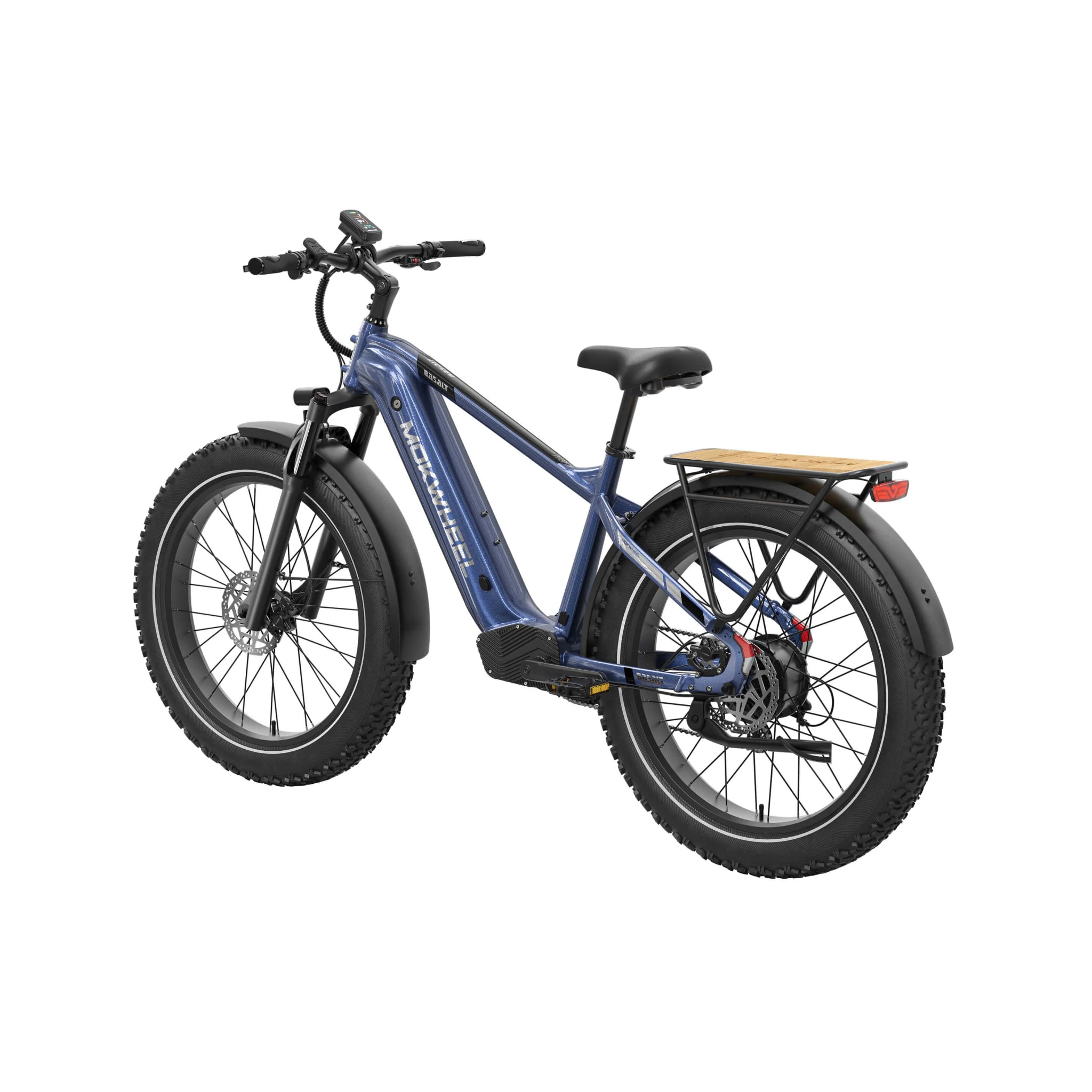 MOKWHEEL - Basalt 2.0, Fat Tire Solar Powered E-bike 750W 19.6AH 28MPH