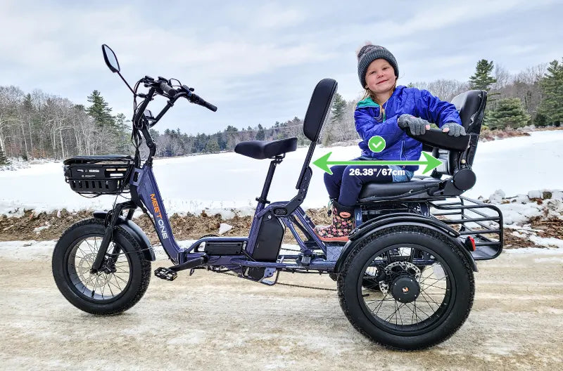 MEET ONE - Pair, Electric Trike with Passenger Seat 40Ah 22MPH