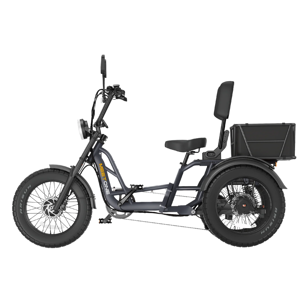 MEET ONE - Tour 2.0 Dual Motor Dual Battery Electric Trike 50Ah 25 MPH