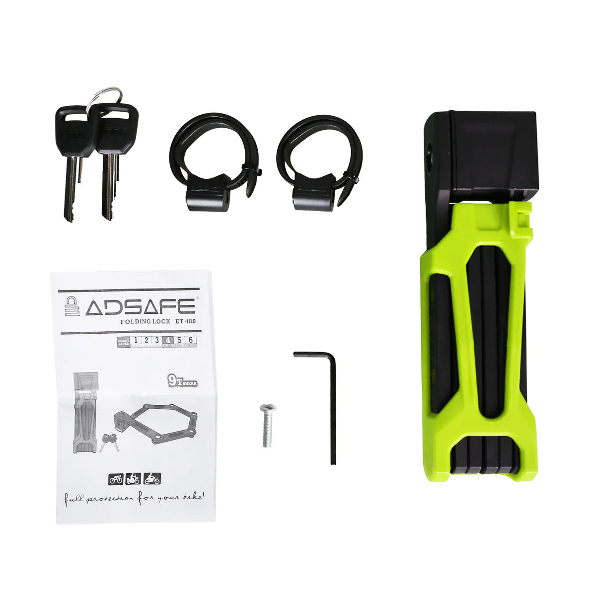 NAKTO - Foldable Bike Lock