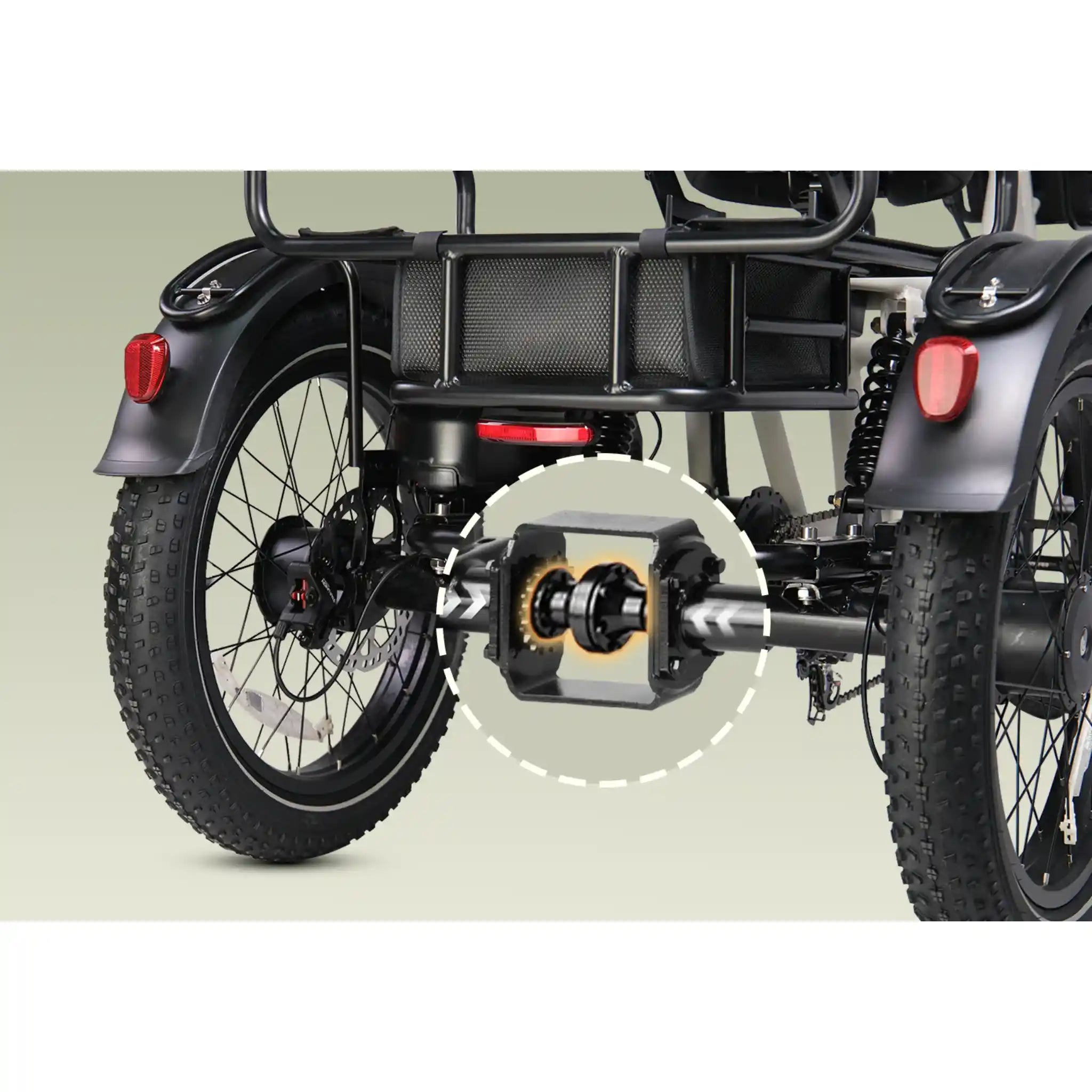 TINIOVER - River, Semi-Recumbent Full Suspension Electric Trike