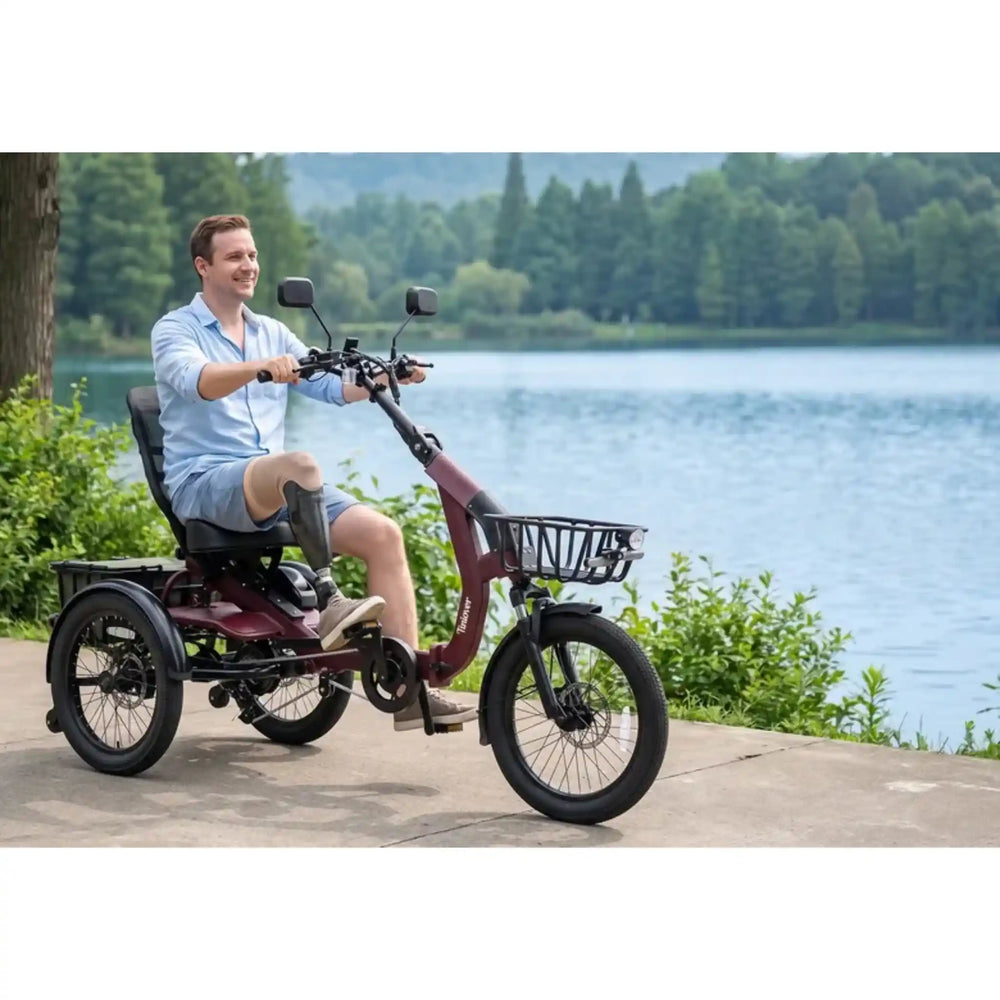 TINIOVER - Lake, Premium Semi-Recumbent Full Suspension Electric Trike
