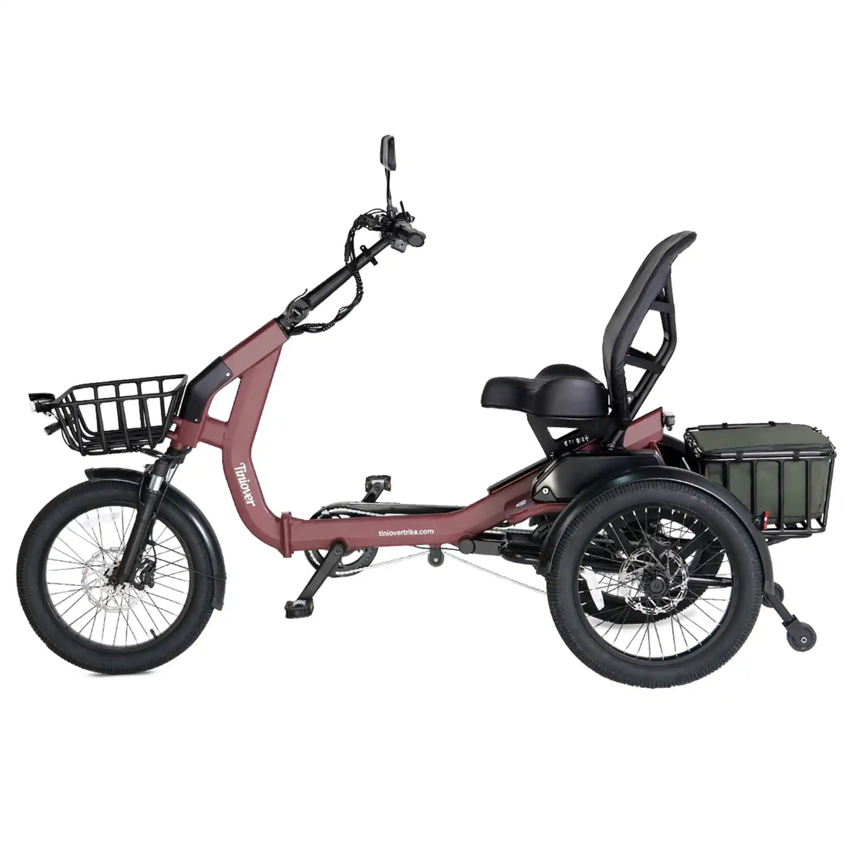 TINIOVER - Lake, Premium Semi-Recumbent Full Suspension Electric Trike