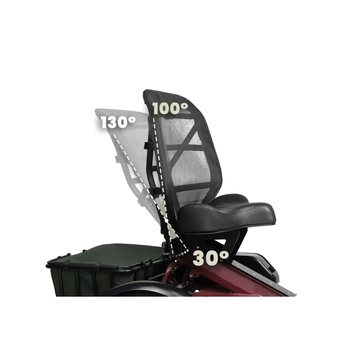 TINIOVER - Lake, Premium Semi-Recumbent Full Suspension Electric Trike