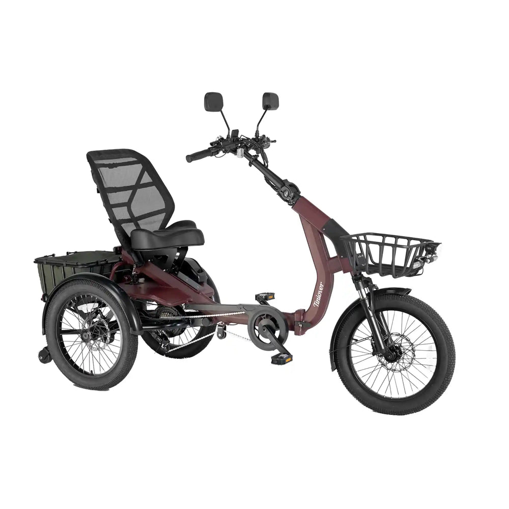TINIOVER - Lake, Premium Semi-Recumbent Full Suspension Electric Trike