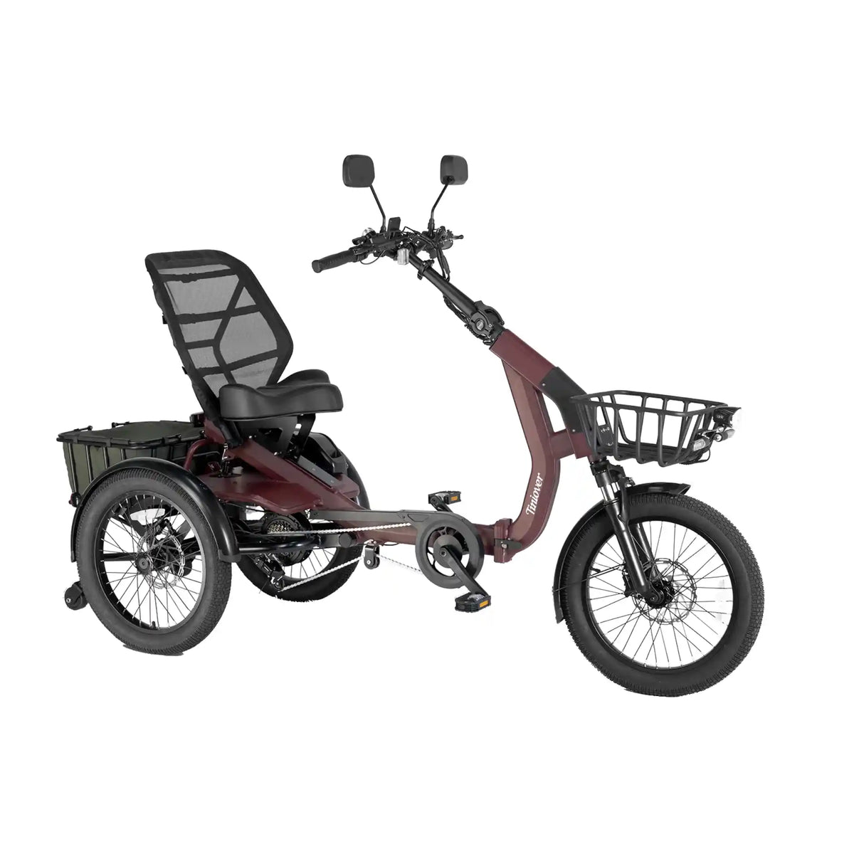 TINIOVER - Lake, Premium Semi-Recumbent Full Suspension Electric Trike