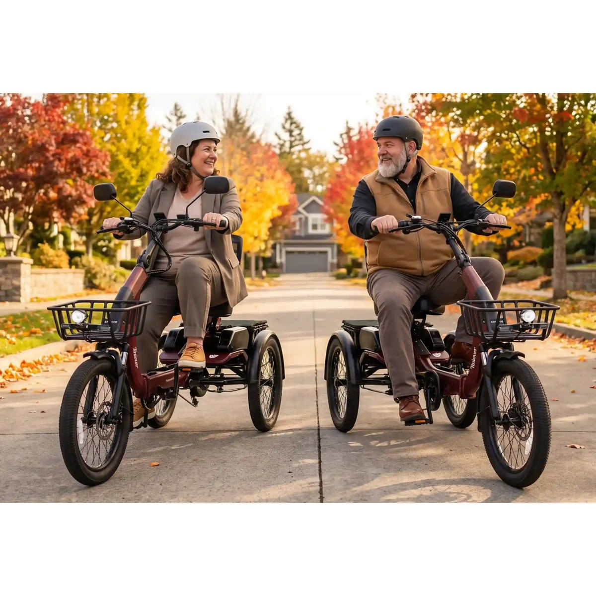 TINIOVER - Lake, Premium Semi-Recumbent Full Suspension Electric Trike