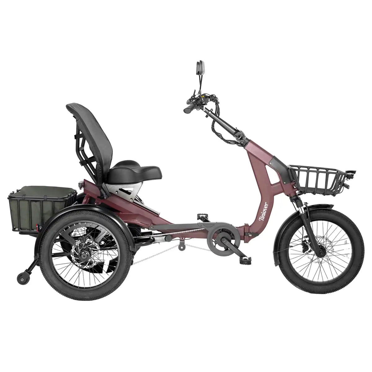 TINIOVER - Lake, Premium Semi-Recumbent Full Suspension Electric Trike