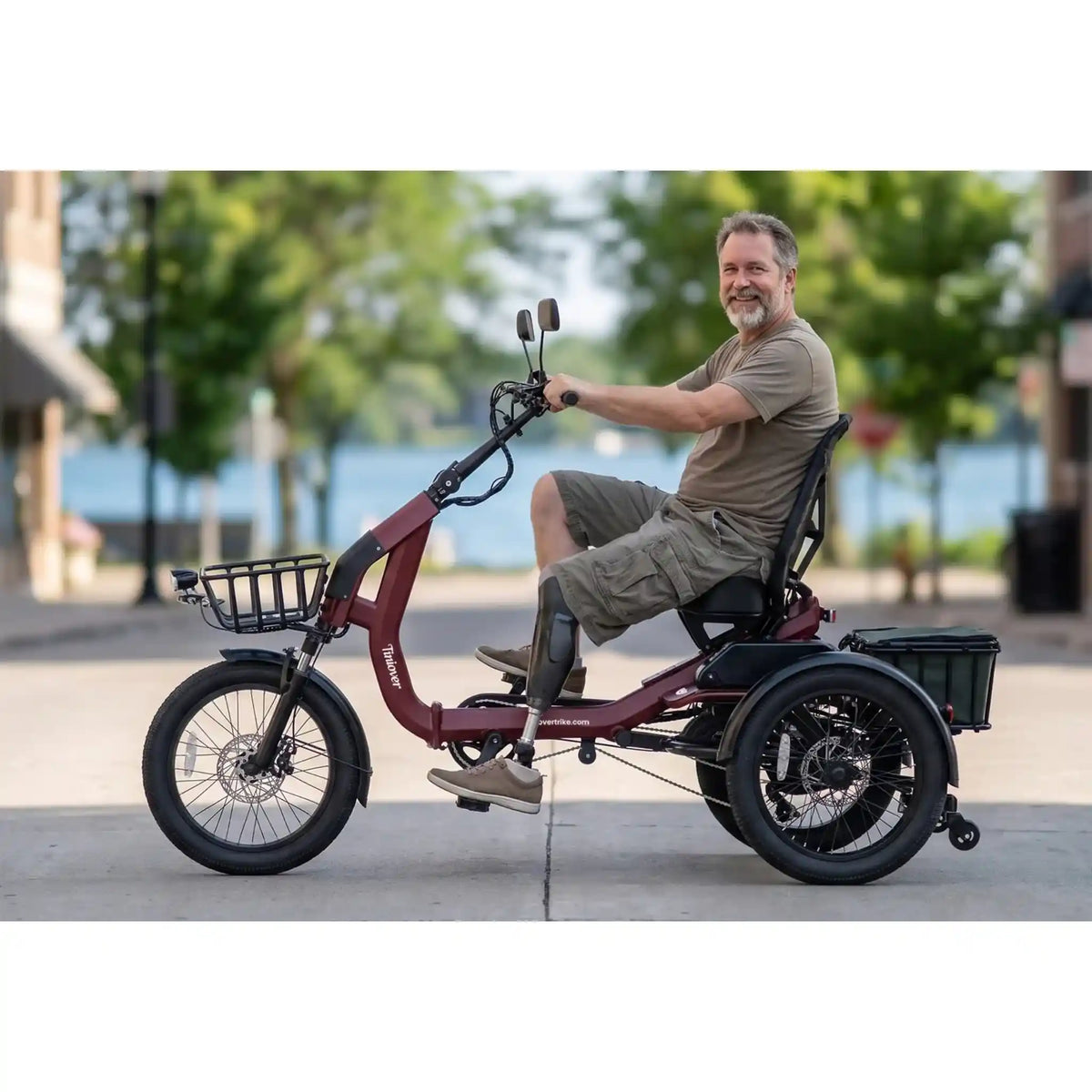 TINIOVER - Lake, Premium Semi-Recumbent Full Suspension Electric Trike