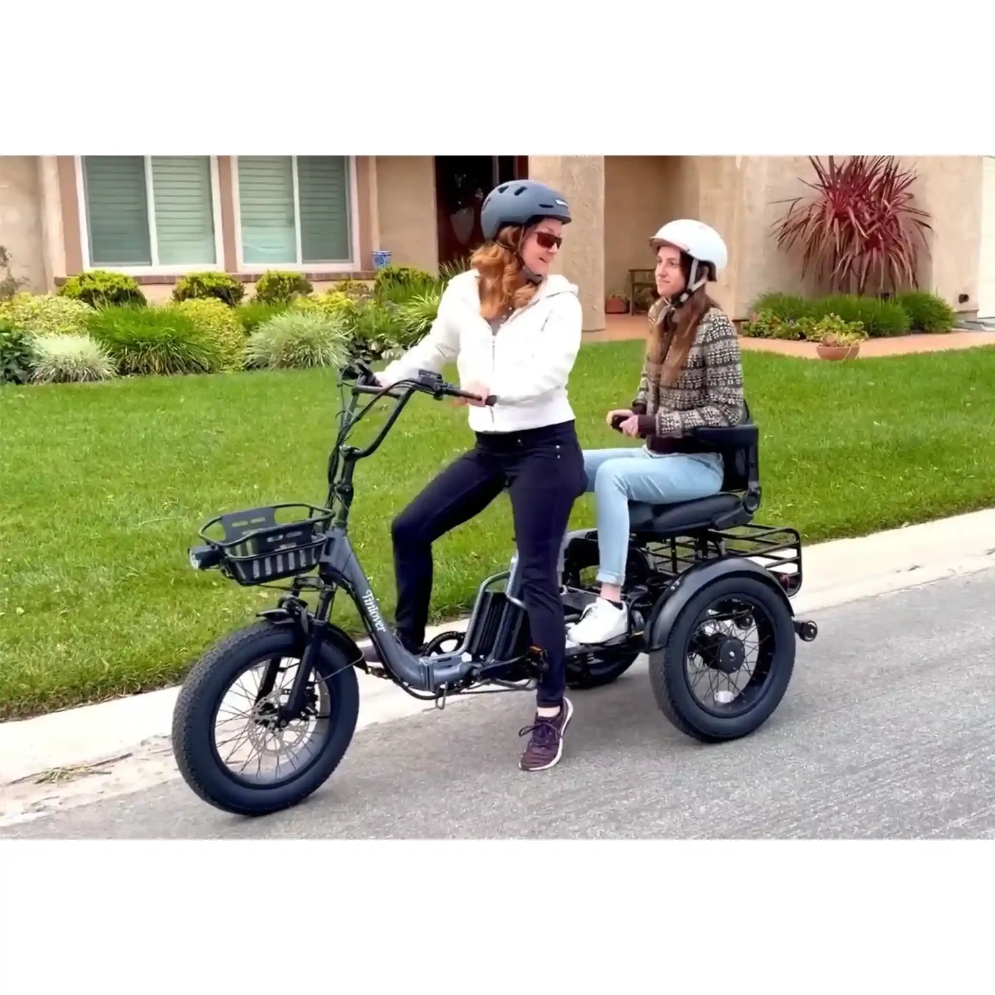 TINIOVER - Creek Pro, Electric Trike for 2 Passengers 48V 750W 20MPH