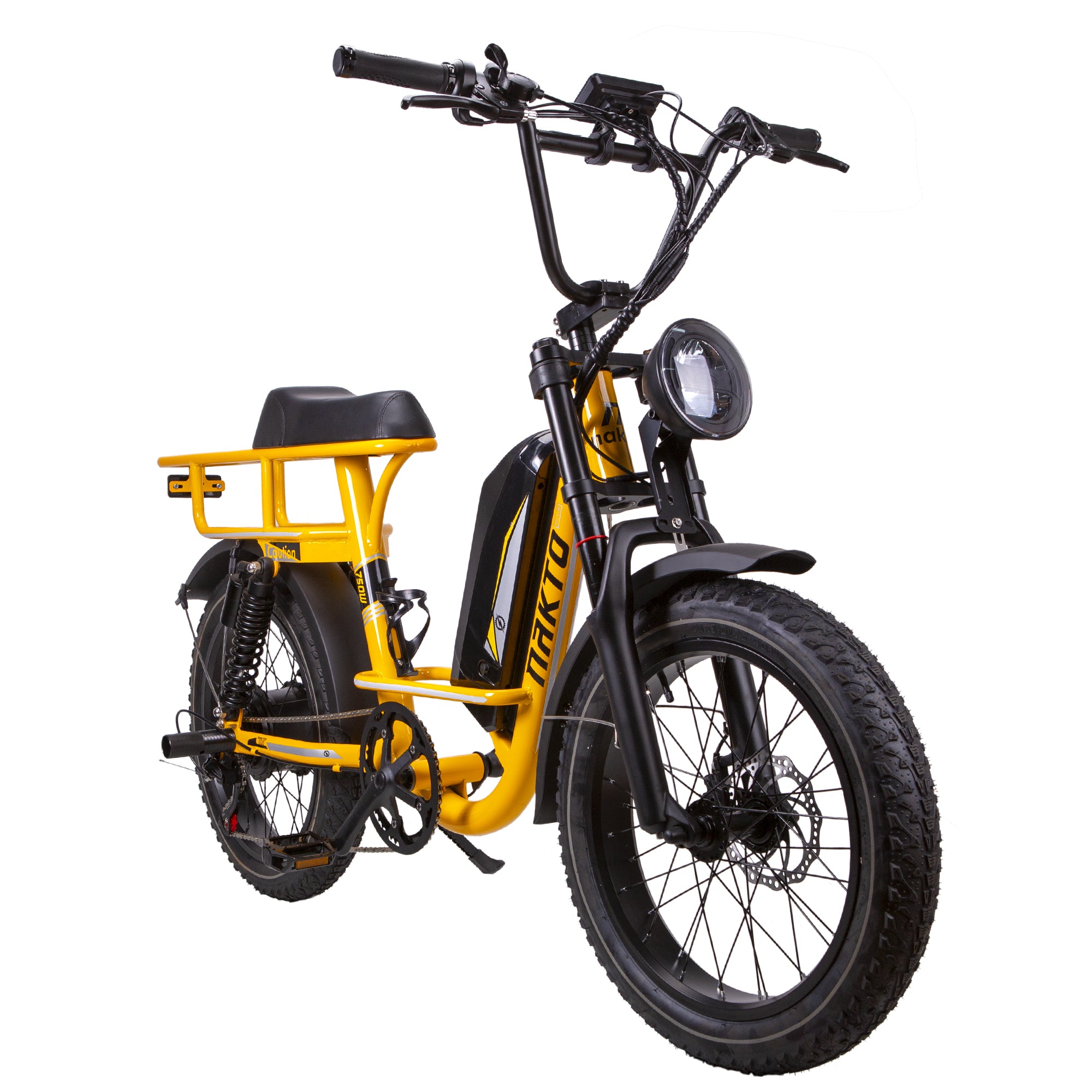 NAKTO - F4 Yellow Electric Cargo Bike 48V 750W 28MPH