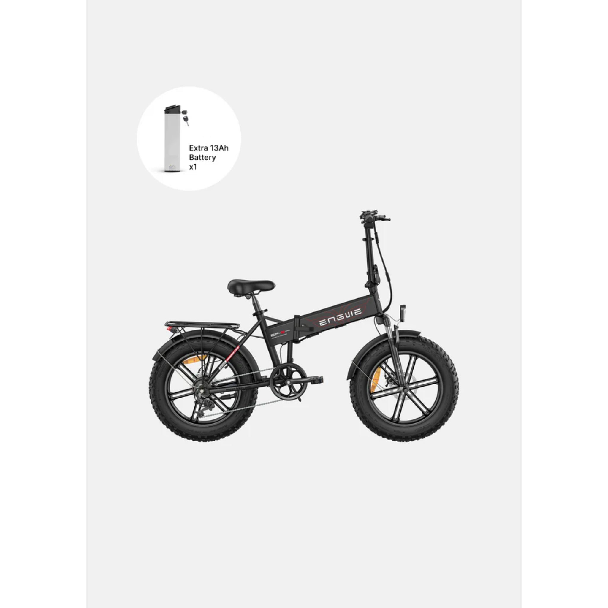 ENGWE - EP-2 Pro (with Extra Battery Pack) Fat Tire Foldable Electric Bike 960W 26MPH