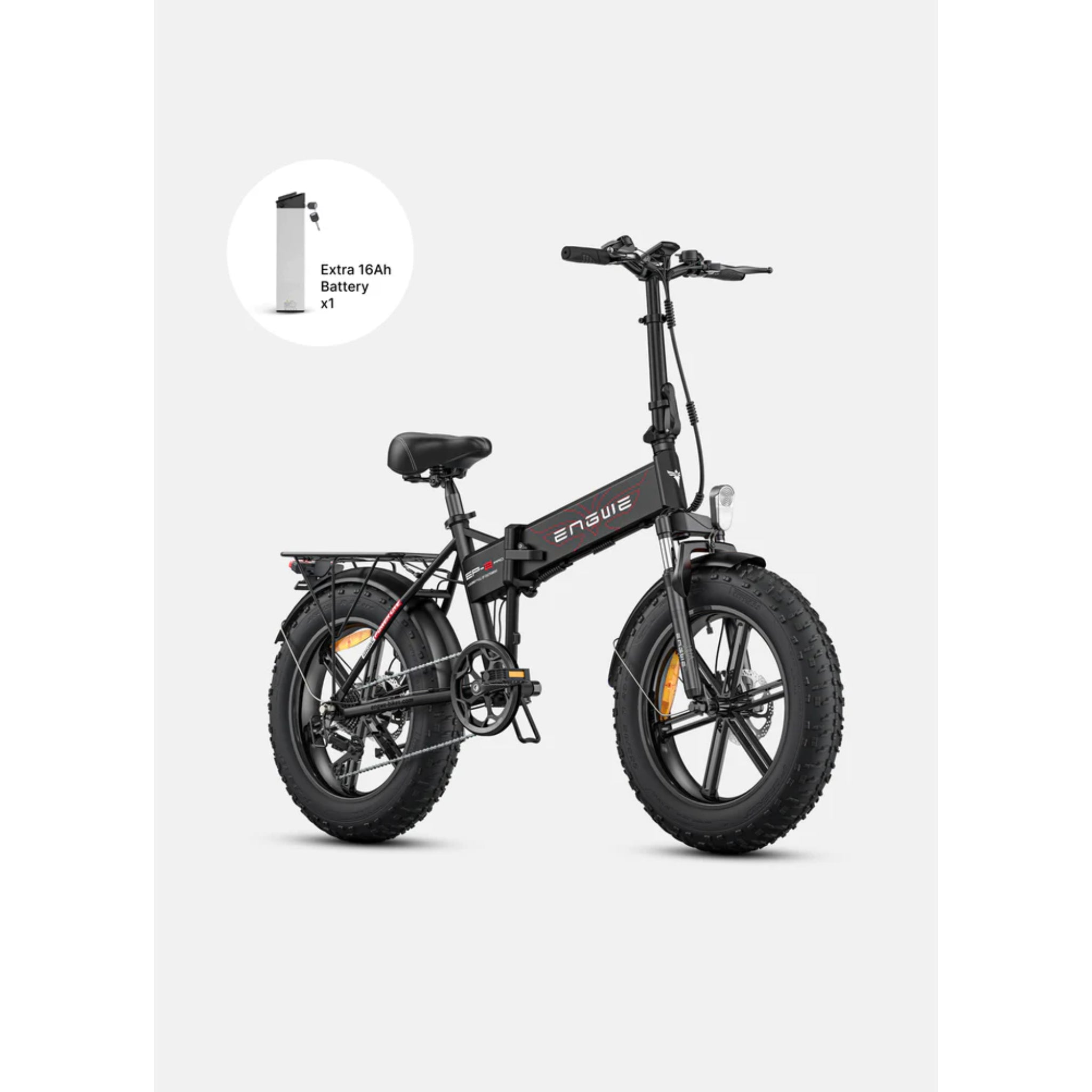 ENGWE - EP-2 Pro (with Extra Battery Pack) Fat Tire Foldable Electric Bike 960W 26MPH