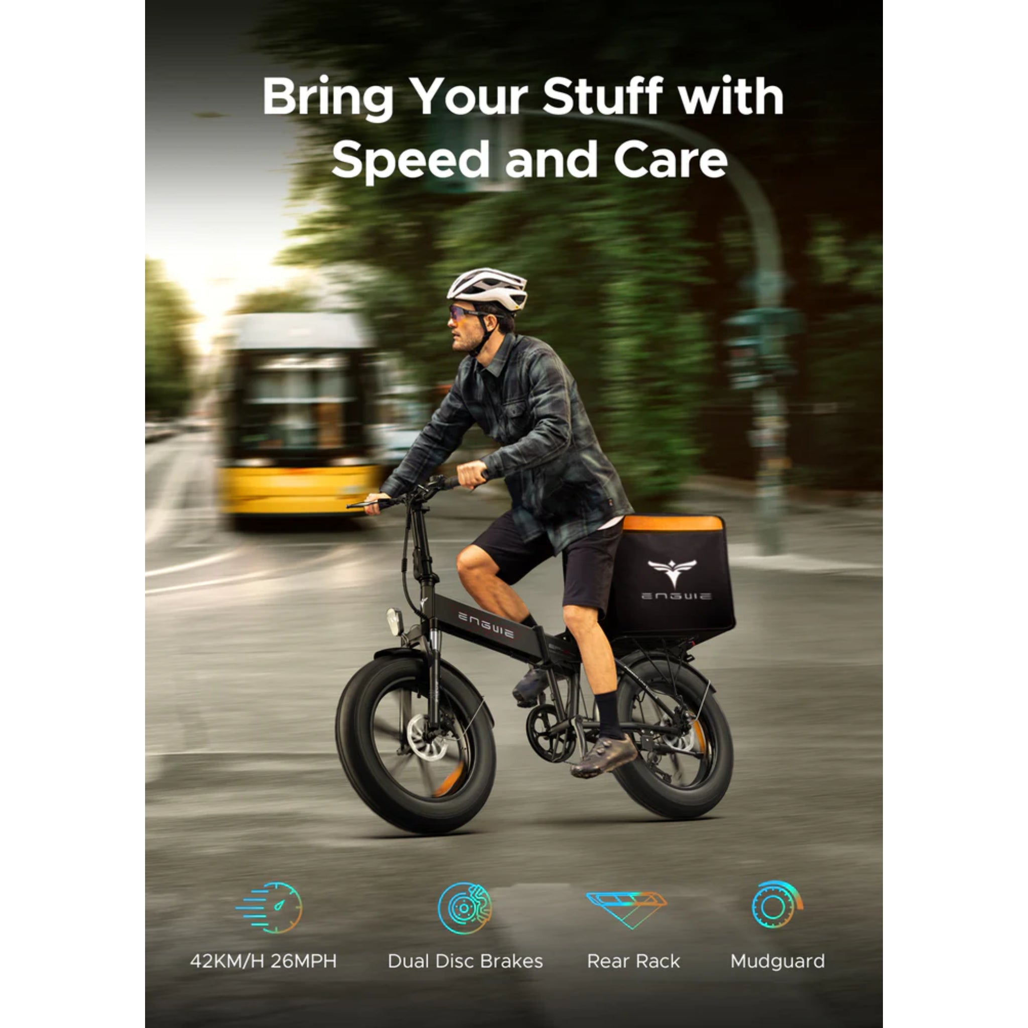 ENGWE - EP-2 Pro (with Extra Battery Pack) Fat Tire Foldable Electric Bike 960W 26MPH