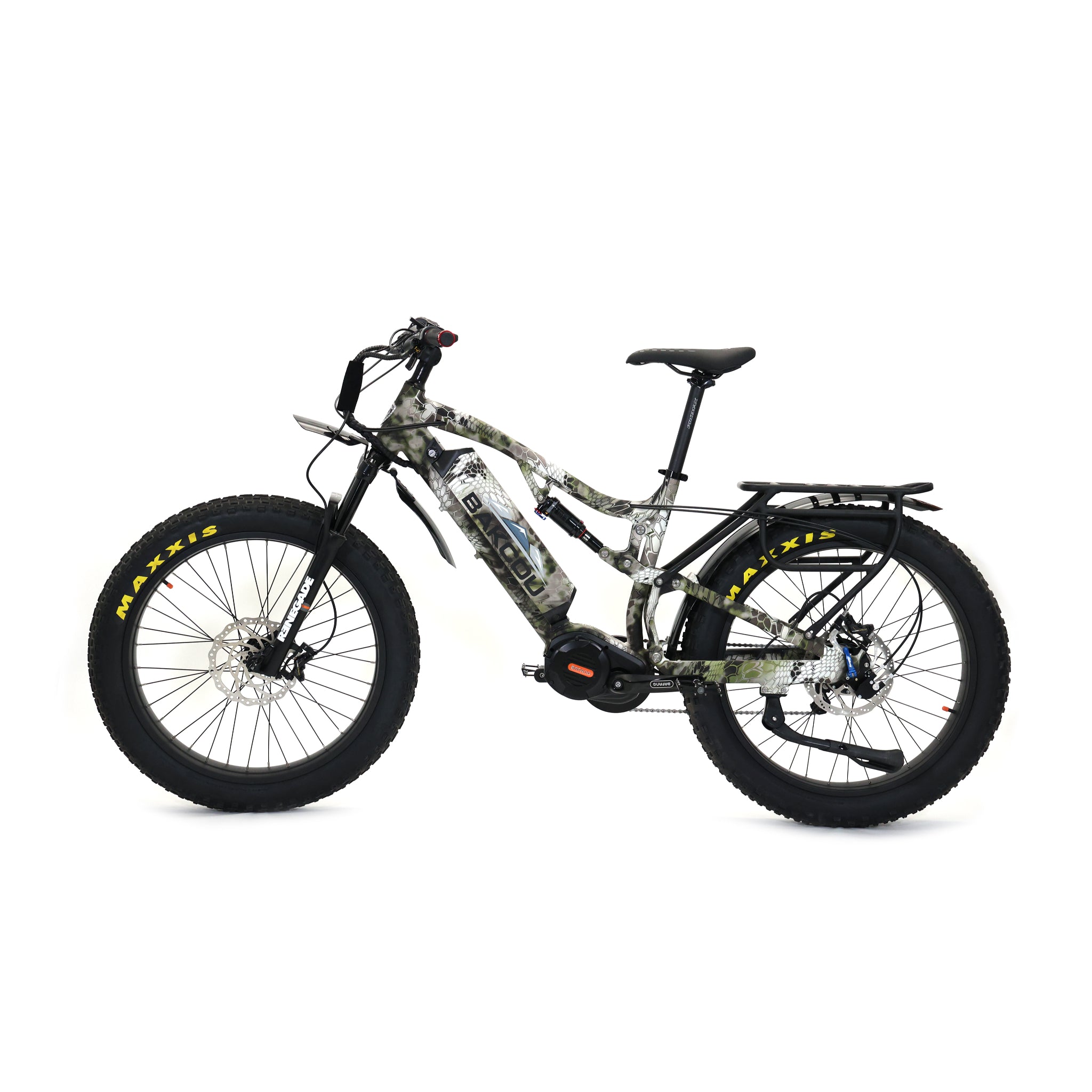 BAKCOU - STORM JÄGER, Full Suspension Fat Tire Electric Bike 48V 1000W