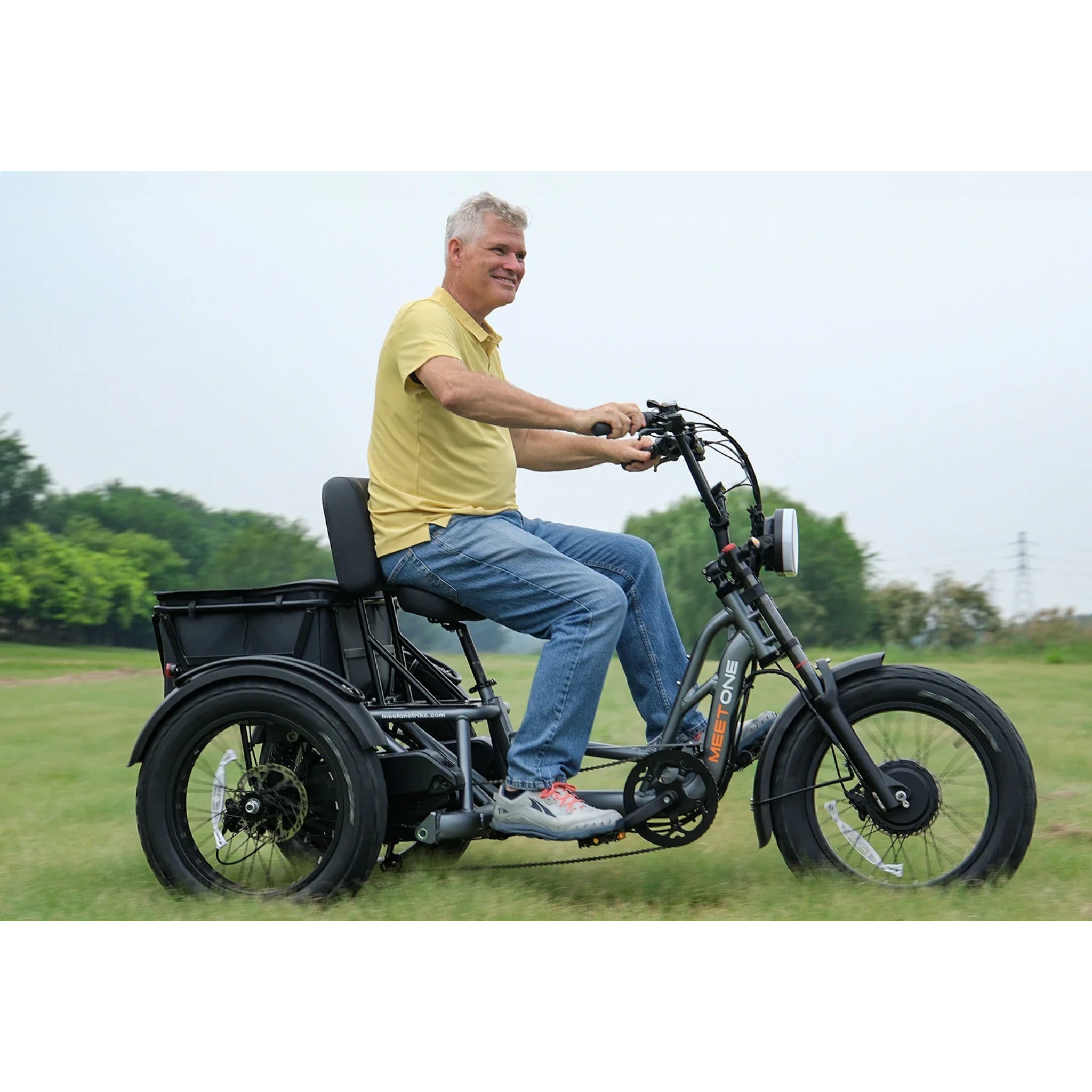 MEET ONE - Tour, Dual Motor Dual Battery Electric Trike 30Ah/1440Wh 25 MPH