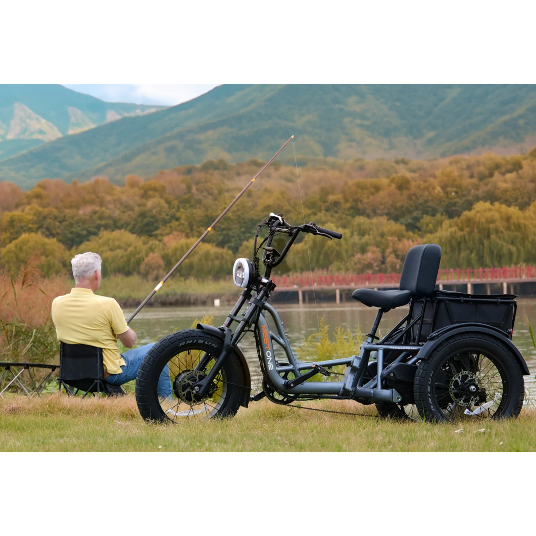 MEET ONE - Tour, Dual Motor Dual Battery Electric Trike 30Ah/1440Wh 25 MPH