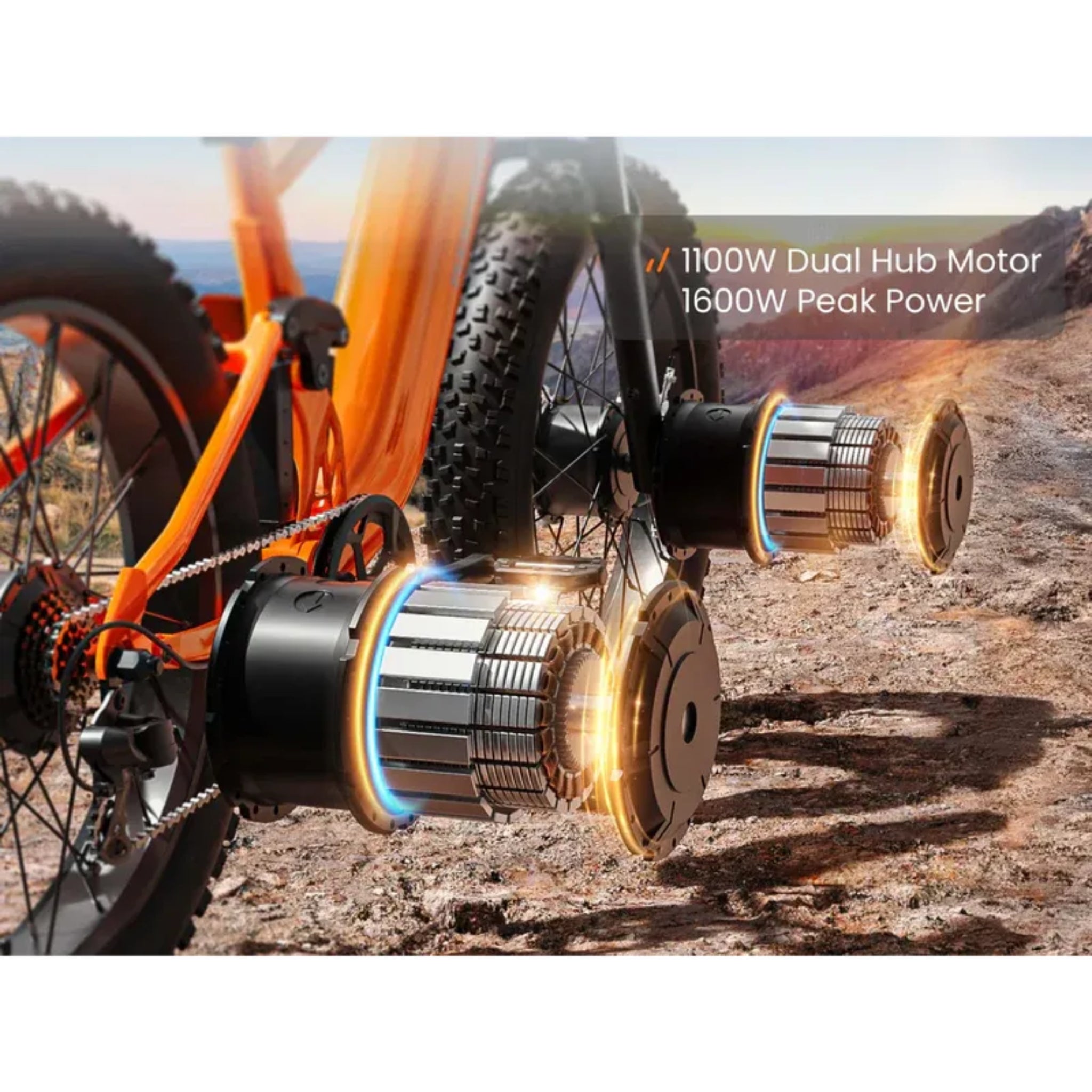PUCKIPUPPY – GoldenR (Pro) Single/Dual-Motor Off-Road E-Bike 1100W 28MPH